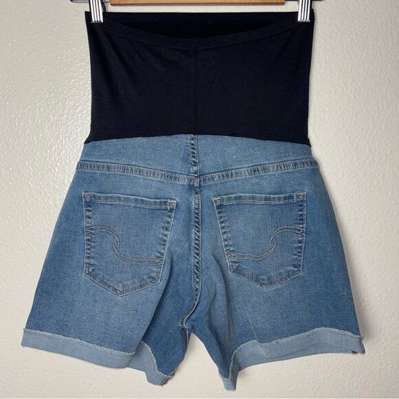 NWT Levi Strauss maternity 5" shorts Women's size XS Light Wash Blue Denim - Picture 13 of 16
